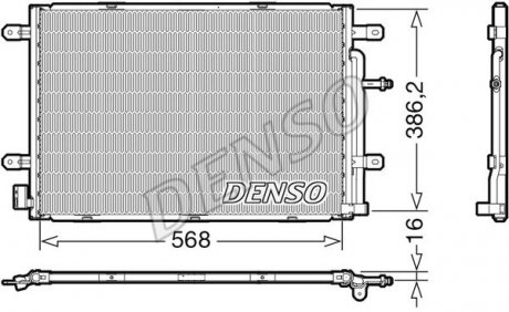 Радіатор кондиціонера DENSO DCN02039 (фото 1)