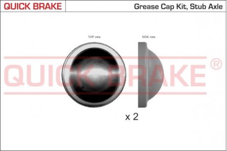 Пилозахисні ковпачки для ступиці QUICK BRAKE 9829K