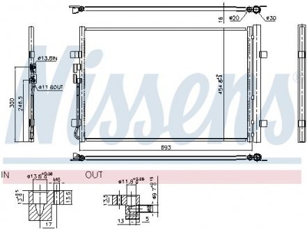 Радиатор кондиционера NISSENS 941183