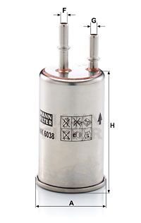 Фильтр топливный MANN WK 6038