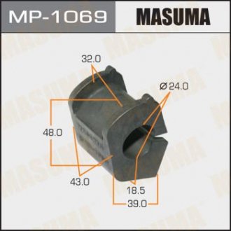 Втулка стабилизатора /front/ VITZ RACTIS KSP90, NCP90, SCP90 [уп.2] MASUMA MP1069 (фото 1)