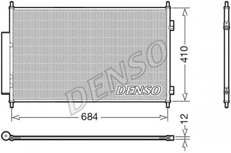 Радиатор кондиционера DENSO DCN40027