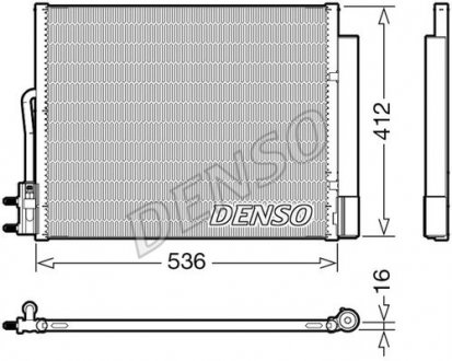 Радиатор кондиционера DENSO DCN20043