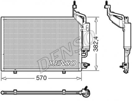 Радиатор кондиционера DENSO DCN10050 (фото 1)