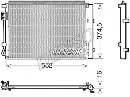 Радиатор кондиционера DENSO DCN41017