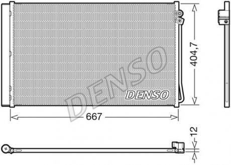 Радиатор кондиционера DENSO DCN17062
