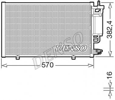 Радіатор кондиціонера DENSO DCN10051 (фото 1)