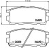 Колодки гальмівні дискові задні Chevrolet Captiva 2.0, 2.2, 2.4 (06-) Nisshinbo NP6074 (фото 1)