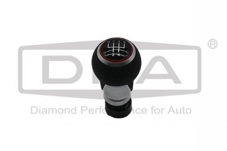 Рукоятка куліси (чорна 5ступ, червона лінія) без чохла Audi A4 (07-15),A5 (07-17 Dpa 88631697302 (фото 1)