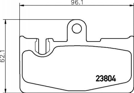 Колодки гальмівні дискові задні Lexus 430 (00-06) Nisshinbo NP1102 (фото 1)