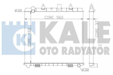 KALE LANDROVER Радіатор охлаждения Range Rover II 3.9/4.6 98- Kale oto radyator 359300