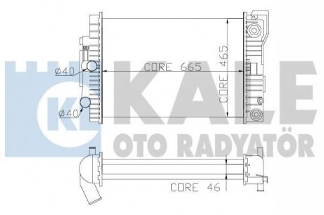 KALE DB Радіатор охлаждения S-Class W140 3.2 91- Kale oto radyator 351500