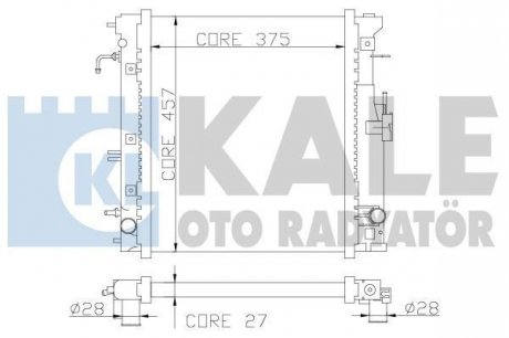 KALE SUZUKI Радіатор охлаждения Jimny 1.3 98- Kale oto radyator 365700