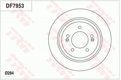 Тормозной диск TRW DF7953