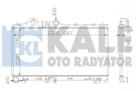 Радіатор охлаждения Subaru Forester Kale oto radyator 365000 (фото 1)