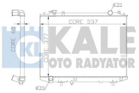 Радіатор охлаждения Ford Ranger - Mazda B-Serie, Bt-50 Radiator KALE OT Kale oto radyator 356200