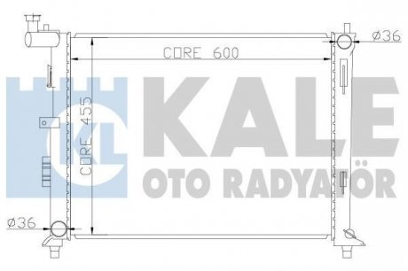 Радиатор охлаждения Hyundai İ30, Elentra - Kia Ceed, Ceed Sw, Pro Ceed Radiator Kale oto radyator 341980 (фото 1)