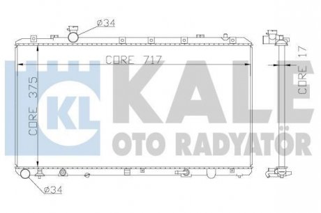 Радіатор охлаждения Fiat Sedici, Suzuki Sx4 Radiator Kale oto radyator 342120