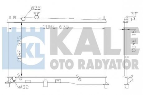Радіатор охлаждения Mazda 6 Kale oto radyator 360000