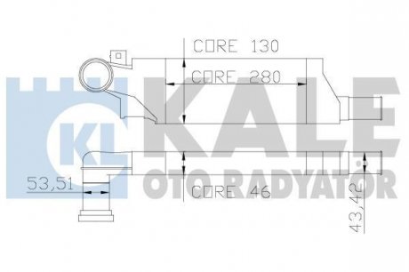 KALE OPEL Інтеркулер Combo Tour,Corsa C 1.3/1.7CDTI Kale oto radyator 346200 (фото 1)