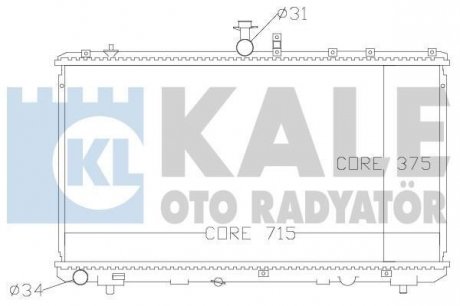 Радіатор охлаждения Fiat Sedici - Suzuki Sx4Radiator Kale oto radyator 342125 (фото 1)