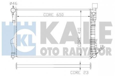 KALE DB Радіатор охлаждения W203 1.8/5.5 00- Kale oto radyator 360600