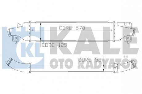 KALE OPEL Інтеркулер Corsa D 1.4/1.7CDTI 06- Kale oto radyator 345500 (фото 1)