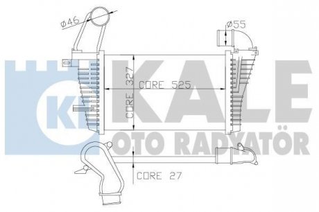 Інтеркулер Opel Astra H Kale oto radyator 345900 (фото 1)