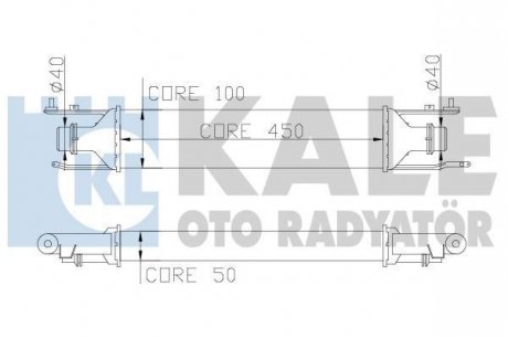 KALE OPEL Інтеркулер Corsa D 1.3CDTI 06- Kale oto radyator 345600