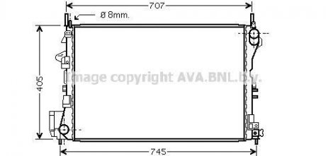 Радіатор AVA COOLING OL 2339 (фото 1)