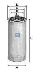 Фильтр топливный volvo/renault,4,5-13,0,96 UFI 2432300 (фото 1)
