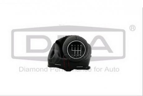 Рукоятка (чорна) перемикача передач з пильником (чорним)) Audi A3 (01-03) Dpa 88631695902 (фото 1)