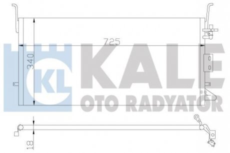 KALE HYUNDAI Радіатор кондиционера Sonata IV,Kia Magentis 01- Kale oto radyator 379500