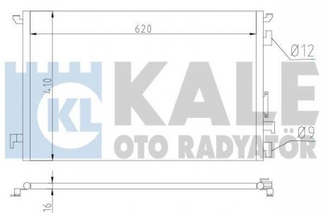 Радіатор кондиционера Fiat Croma, Opel Signum, Vectra C, Vectra C Gts Kale oto radyator 389000 (фото 1)
