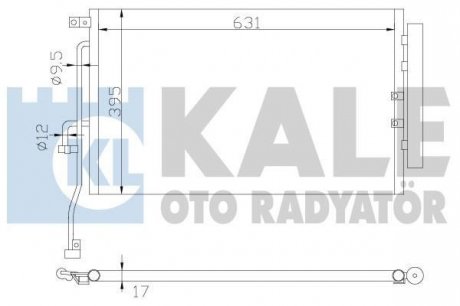 Радіатор кондиционера Chevrolet Captiva, Opel Antara Kale oto radyator 391000 (фото 1)