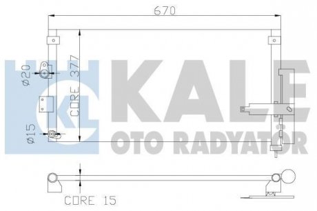Радіатор кондиционера Honda Civic VIII Kale oto radyator 386900 (фото 1)