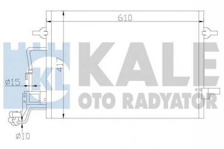 KALE VW Радіатор кондиционера Passat 00-,Skoda SuperB I Kale oto radyator 342920