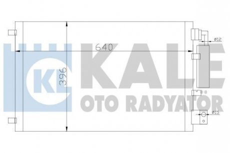 KALE NISSAN Радіатор кондиционера Qashqai 1.6/2.0 07- Kale oto radyator 388600 (фото 1)