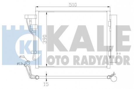 Радіатор кондиционера Hyundai I30, Kia CeeD, CeeD Sw, Pro CeeD Kale oto radyator 391600 (фото 1)