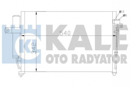 Радіатор кондиционера Hyundai Getz Kale oto radyator 391700