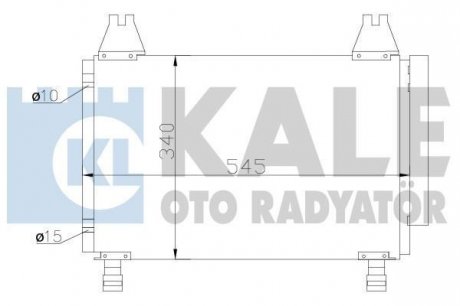 KALE TOYOTA Радіатор кондиционера Yaris 1.0/1.3 05- Kale oto radyator 390100