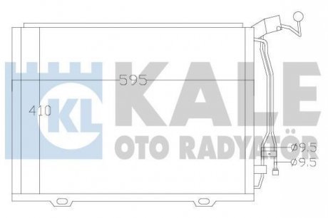 KALE DB Радіатор кондиционера W202 2.0/2.2CDI 98- Kale oto radyator 392500