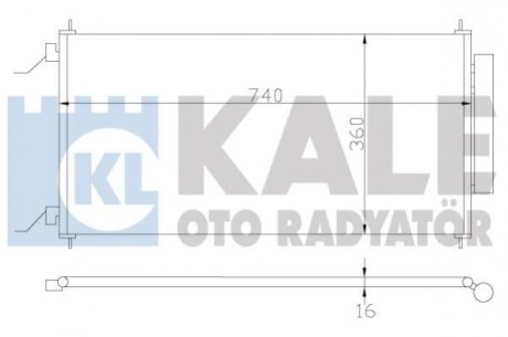 Радиатор кондиционера Honda Cr-V Iii Condenser Kale oto radyator 380700 (фото 1)