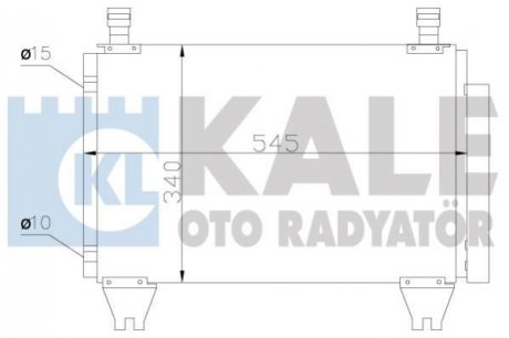 KALE TOYOTA Радіатор кондиционера Hilux VII 05- Kale oto radyator 383500 (фото 1)
