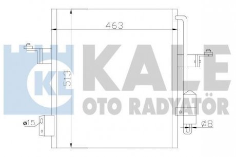 Радіатор кондиционера Mitsubishi L200 2.5TD (06-) АКПП,МКПП Kale oto radyator 393100