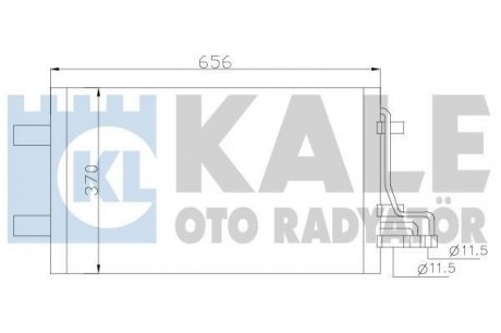 Радіатор кондиционера Ford C-Max, Focus C-Max, Focus II KALE OTO RADYAT Kale oto radyator 386100 (фото 1)
