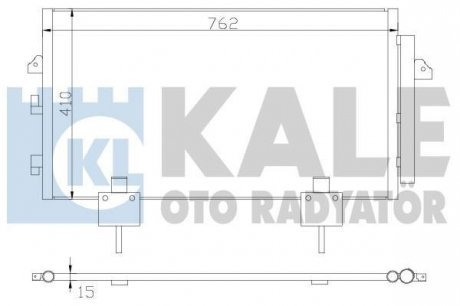 Радіатор кондиционера Toyota Rav 4 II Kale oto radyator 383400 (фото 1)