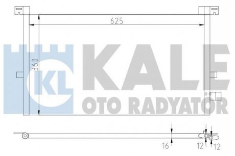 KALE FORD Радіатор кондиционера Mondeo III 02- Kale oto radyator 378700