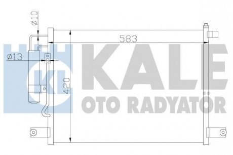 Радиатор кондиционера Chevrolet Aveo, Kalos, Daewoo Kalos Kale oto radyator 377000