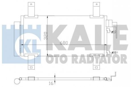 Радиатор кондиционера Mazda 6 Condenser Kale oto radyator 392100 (фото 1)